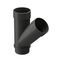 Тройник 45 DOCKE LUX, графит