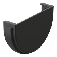 Заглушка желоба DOCKE PREMIUM, графит