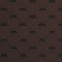 Гибкая черепица SHINGLAS Сальса, каштан