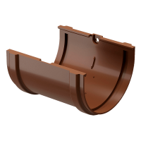 Соединитель желобов DOCKE PREMIUM, каштан