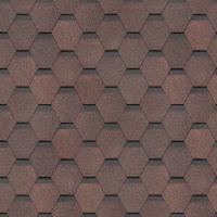 Гибкая черепица DOCKE Сота, коричневый