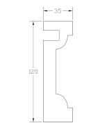 Молдинг ForPRO М-35x120