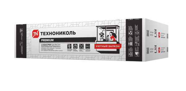 Плиты LOGICPIR Балкон, 1200x600x20мм