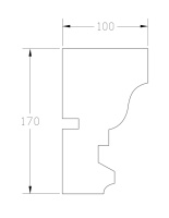 Карниз ForPRO К-100x170