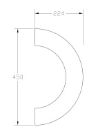 Ствол колонны ForPRO СК1-224x450