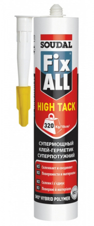 Гибридный клей-герметик Soudal FIX-ALL Hight Tack