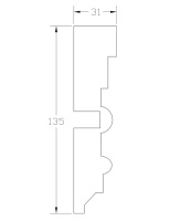 Наличник ForPRO Н-31x135
