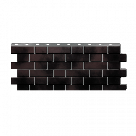 Фасадные панели FINEBER Кирпич клинкерный 3D, коричнево-черный