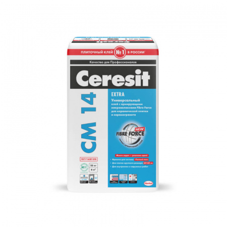 Клей для плитки Ceresit CM 14, 25кг